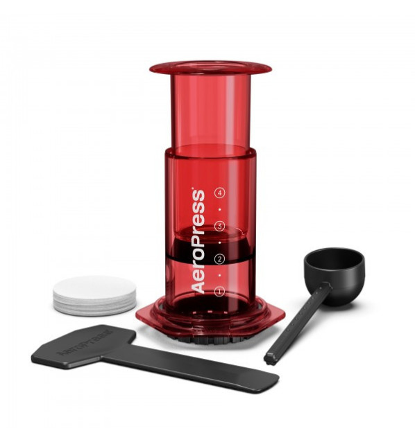 AeroPress Clear Rojo