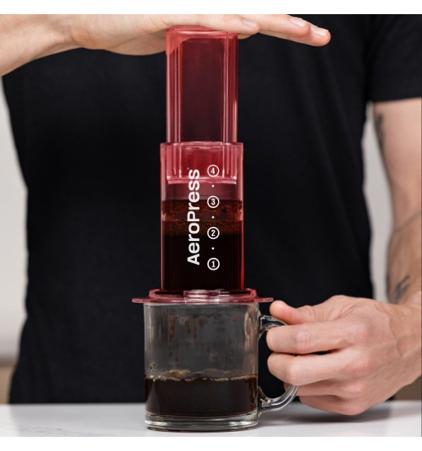 AeroPress Clear Rojo
